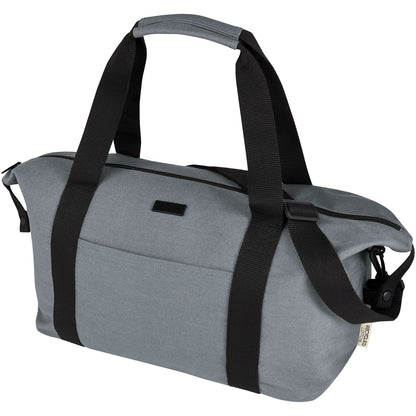 Grey - Side - Joey Canvas Sports Recycled Duffle Bag