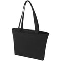 Solid Black - Front - Weekender Recycled Tote Bag