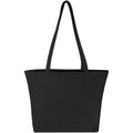Solid Black - Side - Weekender Recycled Tote Bag