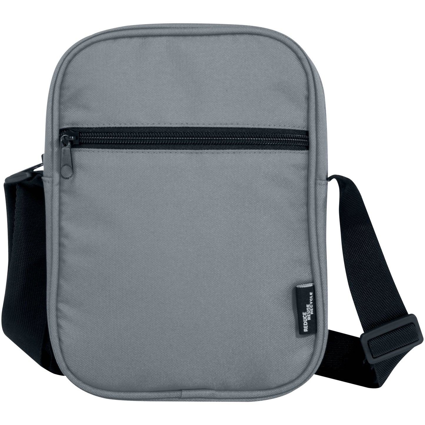 Grey - Front - Byron Recycled 2L Crossbody Bag