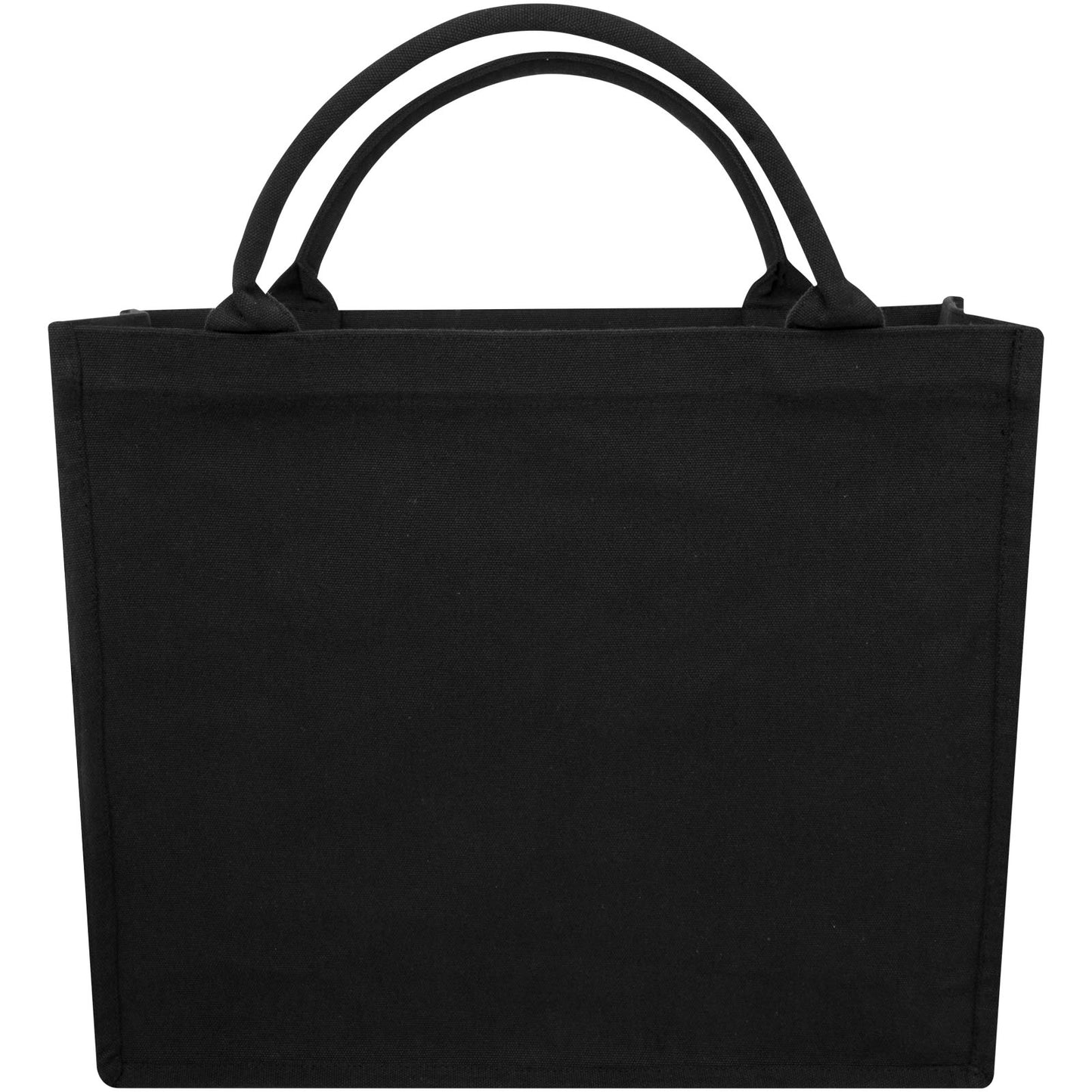 Solid Black - Back - Page Recycled Tote Bag