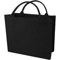 Solid Black - Side - Page Recycled Tote Bag