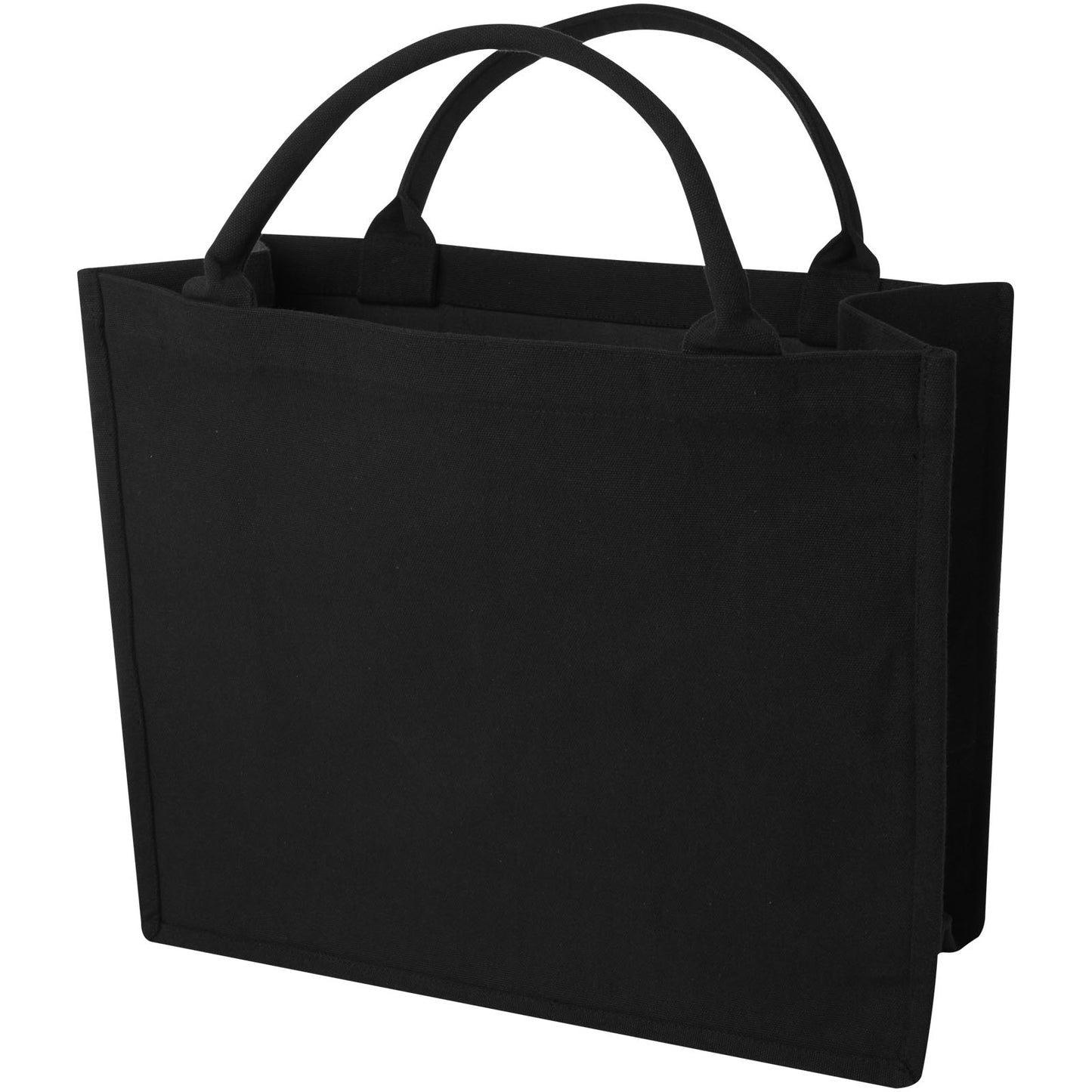 Solid Black - Side - Page Recycled Tote Bag