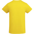 Yellow - Back - Roly Mens Breda Plain T-Shirt