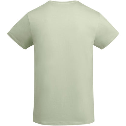 Mist Green - Back - Roly Mens Breda Plain T-Shirt
