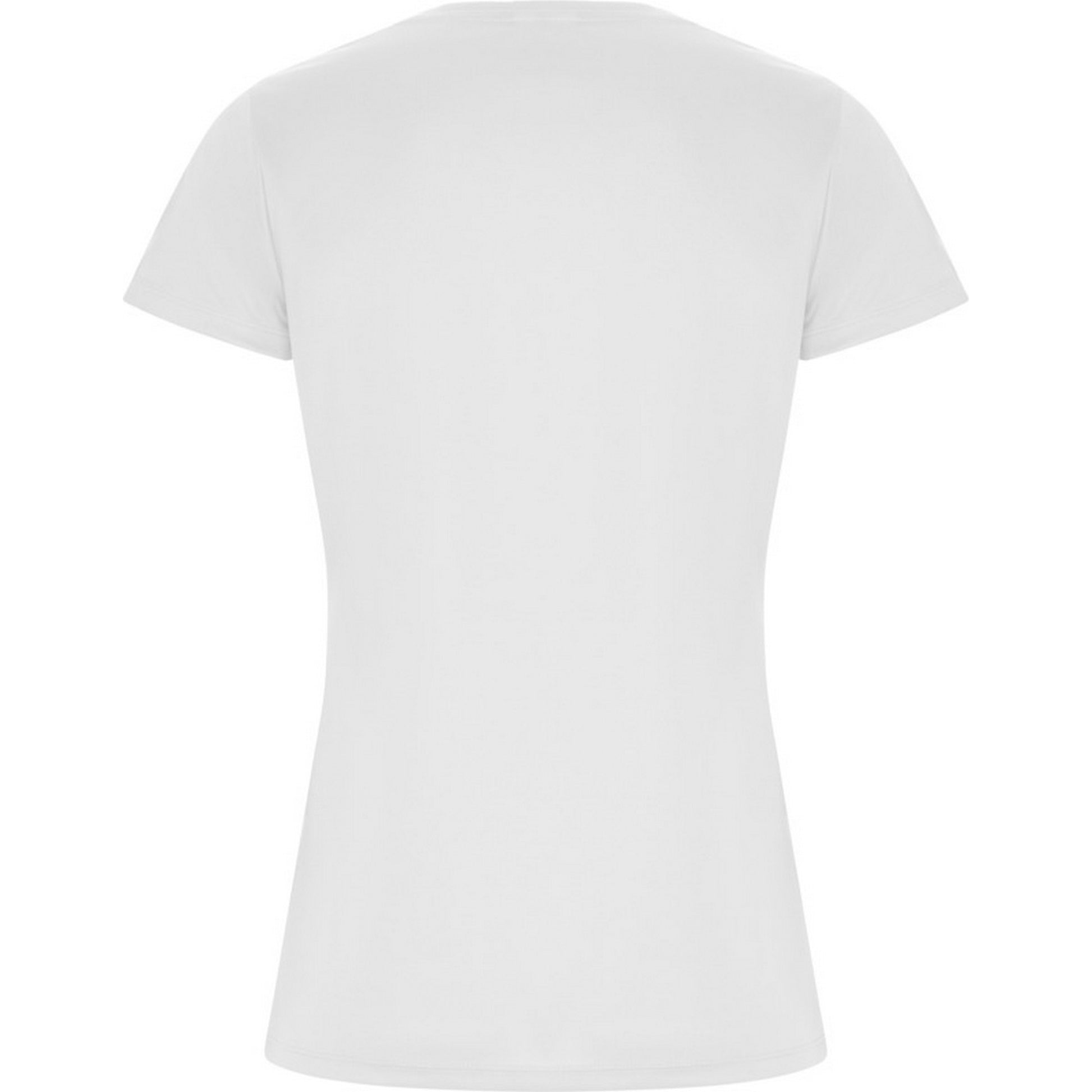 White - Back - Roly Womens-Ladies Imola Sports T-Shirt