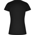 Solid Black - Back - Roly Womens-Ladies Imola Sports T-Shirt