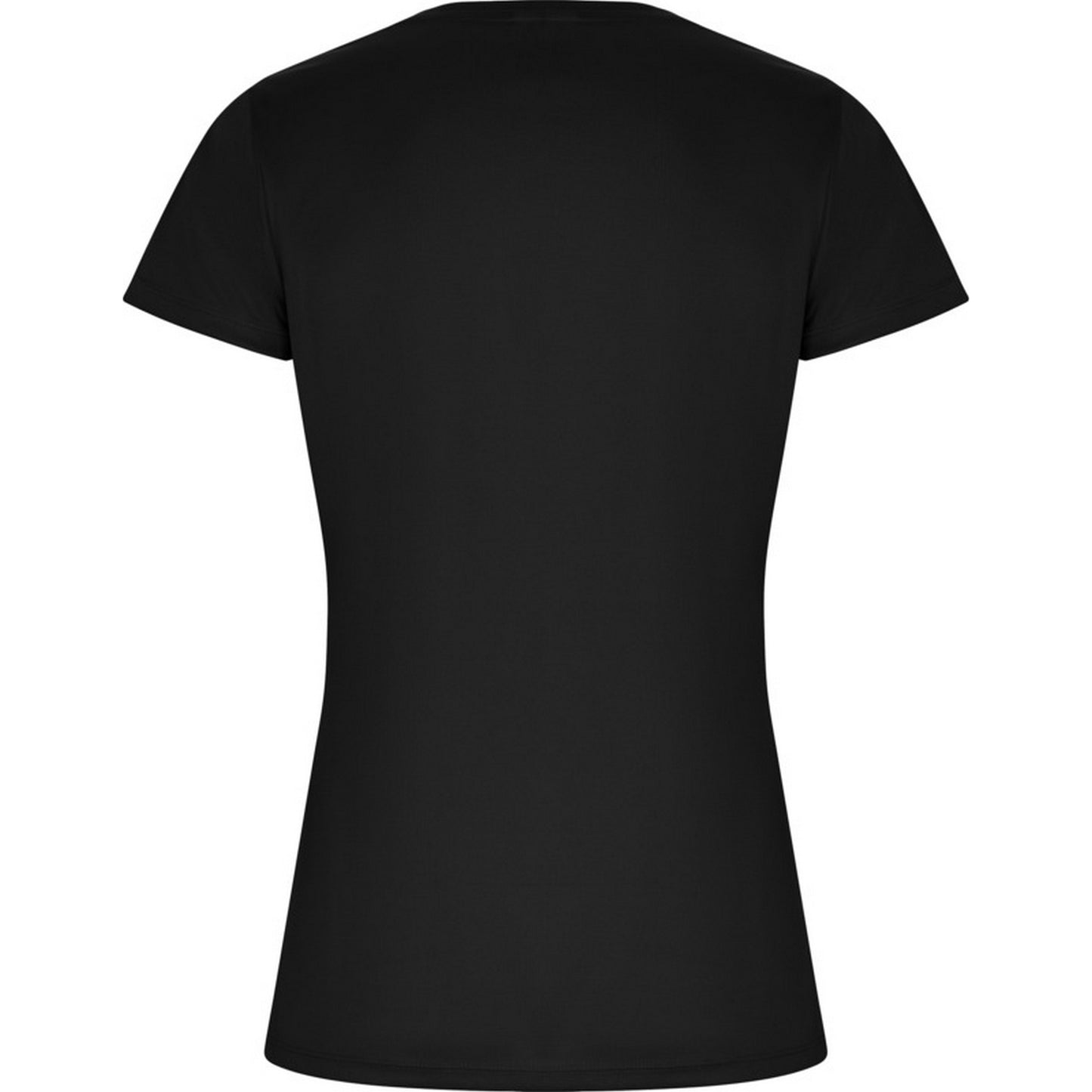 Solid Black - Back - Roly Womens-Ladies Imola Sports T-Shirt