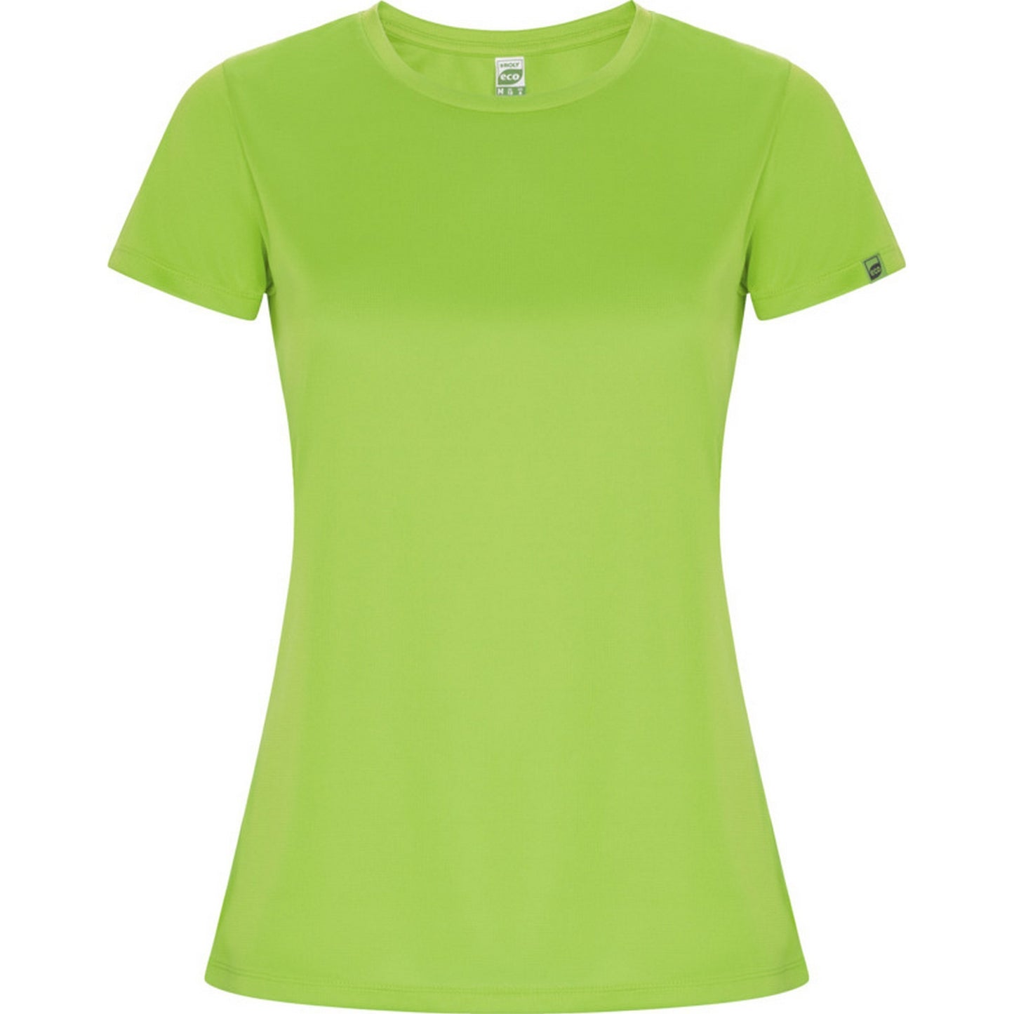 Lime - Front - Roly Womens-Ladies Imola Sports T-Shirt