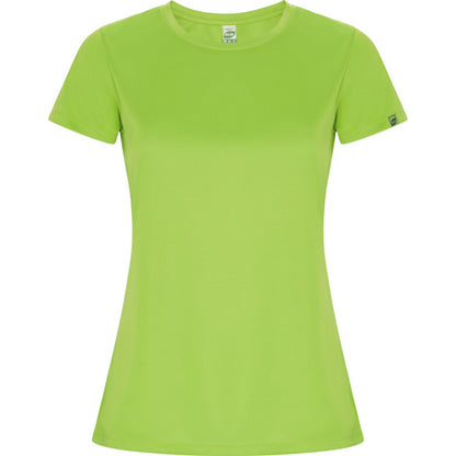 Lime - Front - Roly Womens-Ladies Imola Sports T-Shirt