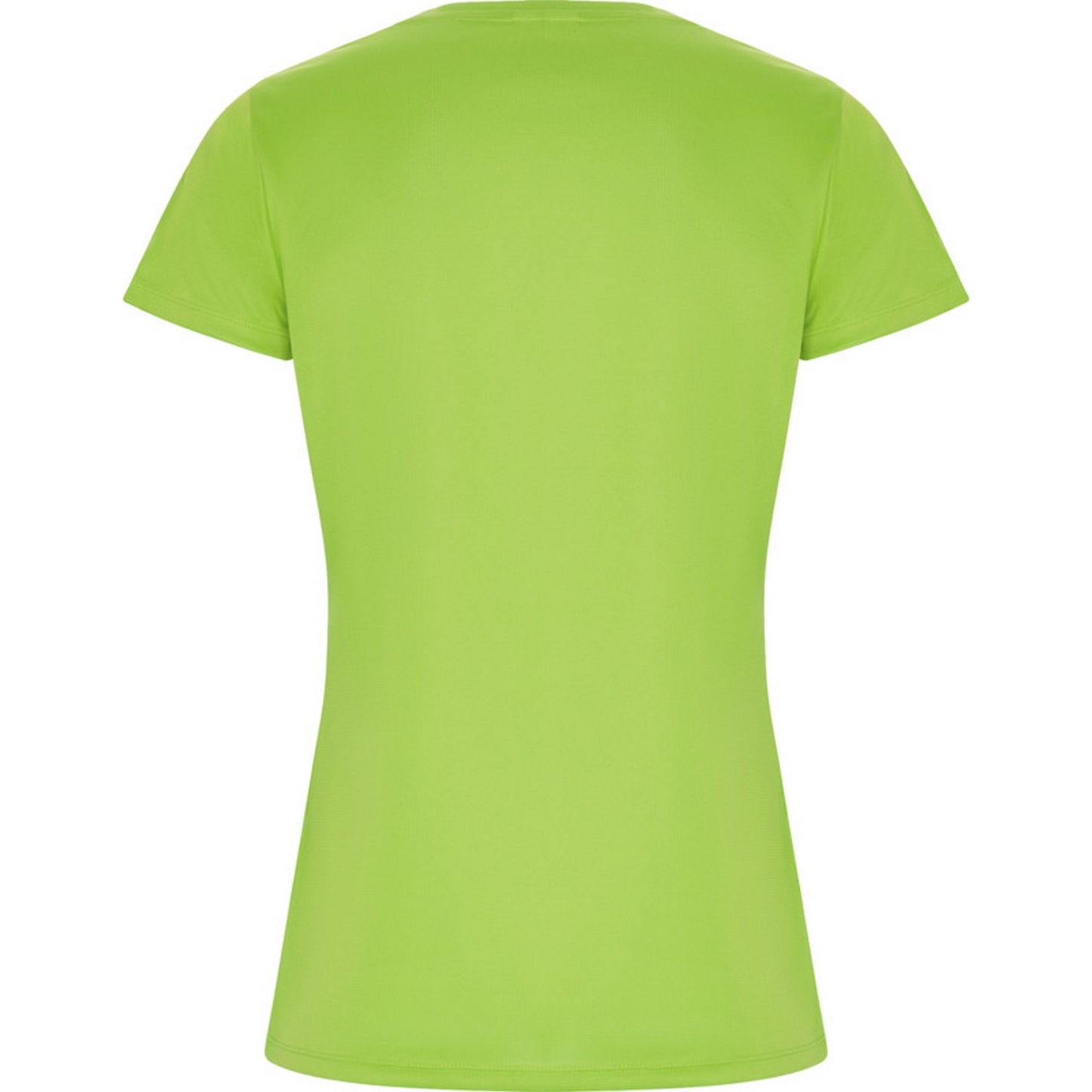 Lime - Back - Roly Womens-Ladies Imola Sports T-Shirt