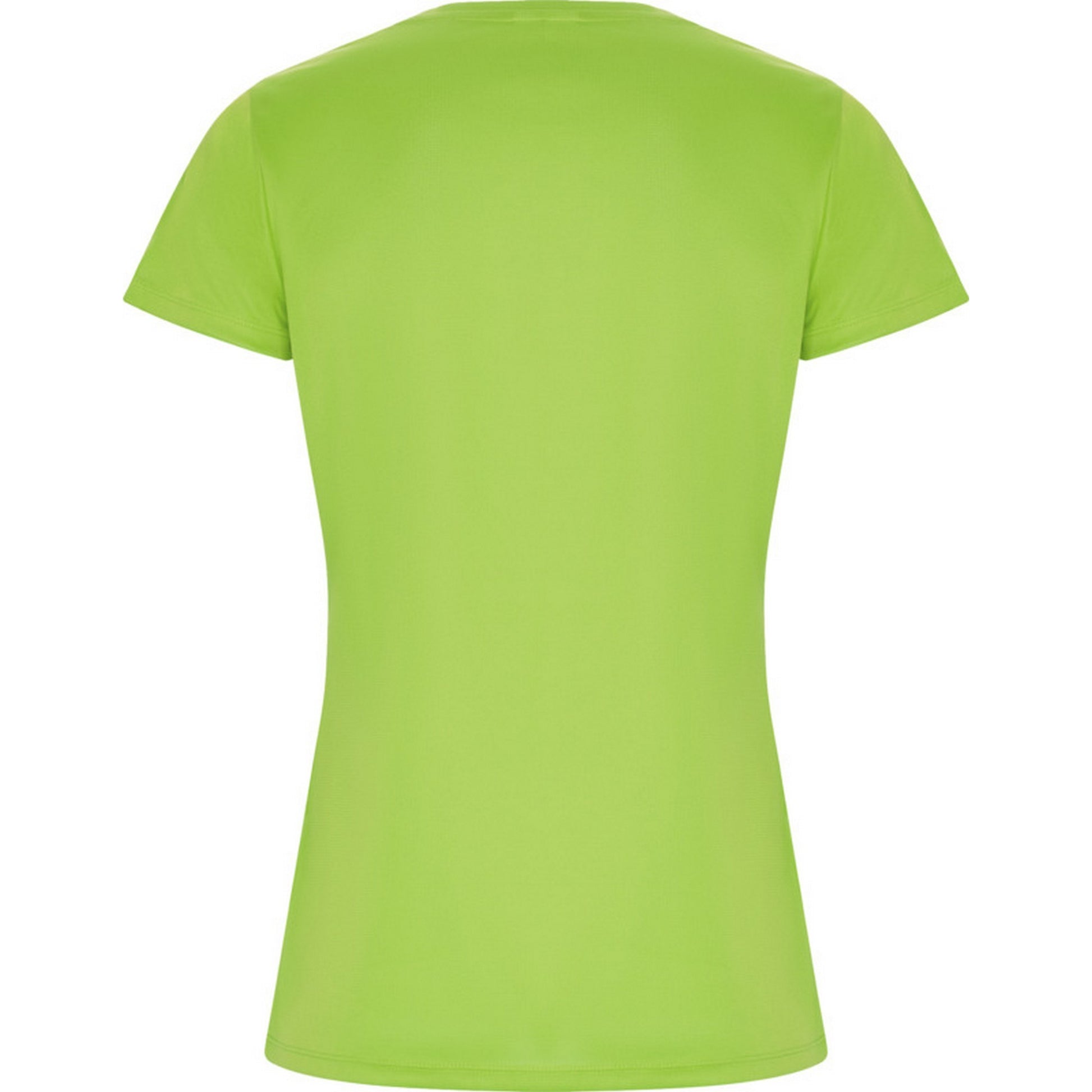 Lime - Back - Roly Womens-Ladies Imola Sports T-Shirt