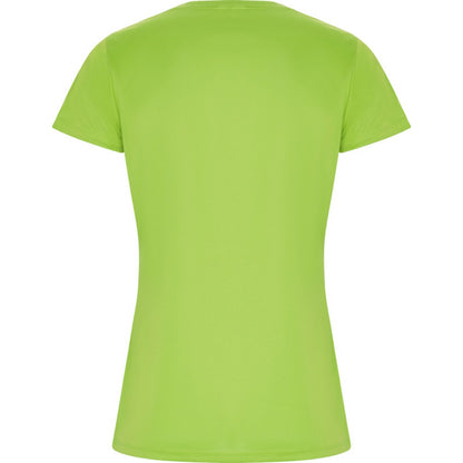 Lime - Back - Roly Womens-Ladies Imola Sports T-Shirt
