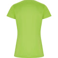 Lime - Back - Roly Womens-Ladies Imola Sports T-Shirt
