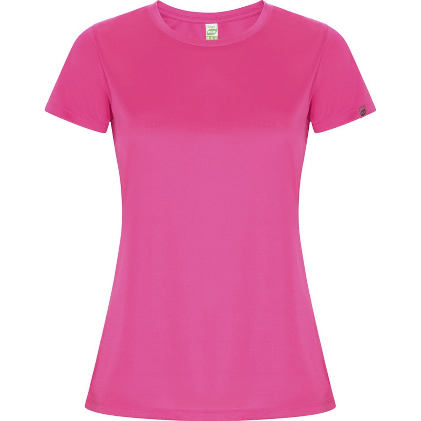 Fluorescent Pink - Front - Roly Womens-Ladies Imola Sports T-Shirt