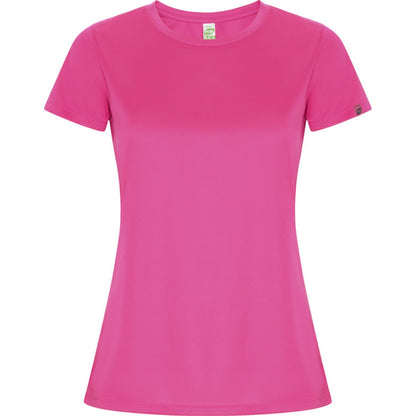 Fluorescent Pink - Front - Roly Womens-Ladies Imola Sports T-Shirt