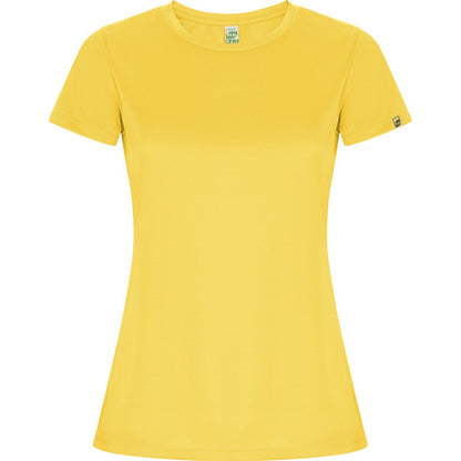 Yellow - Front - Roly Womens-Ladies Imola Sports T-Shirt