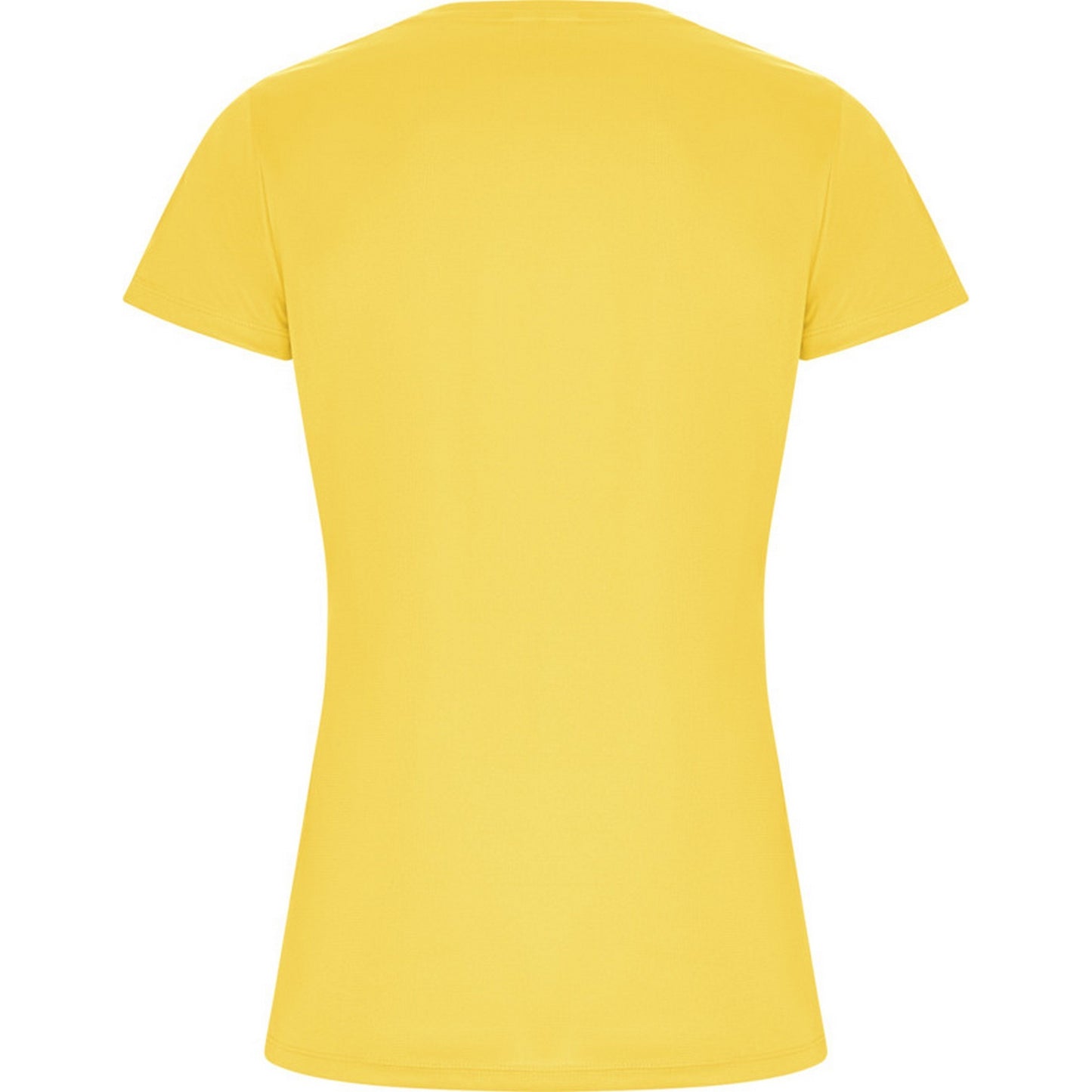 Yellow - Back - Roly Womens-Ladies Imola Sports T-Shirt