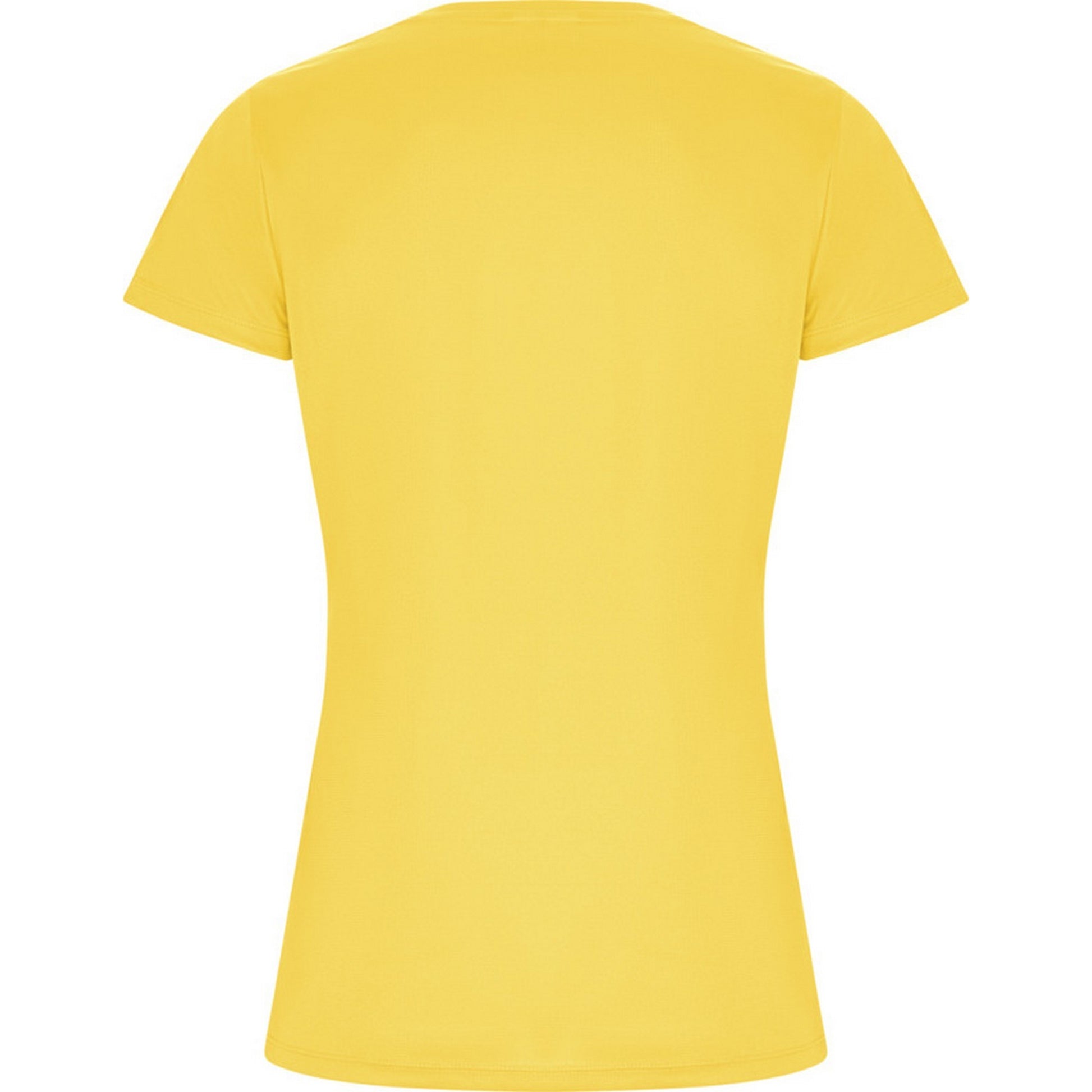 Yellow - Back - Roly Womens-Ladies Imola Sports T-Shirt