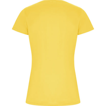 Yellow - Back - Roly Womens-Ladies Imola Sports T-Shirt