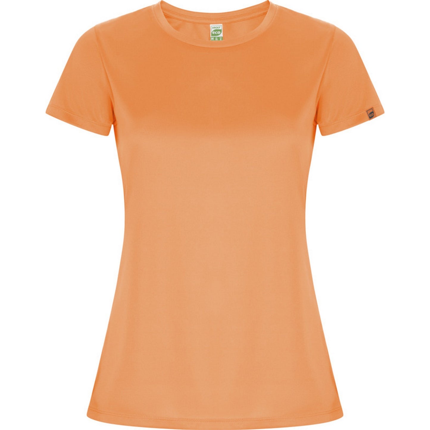 Fluorescent Orange - Front - Roly Womens-Ladies Imola Sports T-Shirt