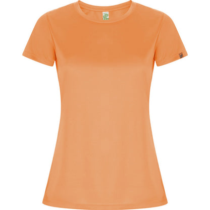 Fluorescent Orange - Front - Roly Womens-Ladies Imola Sports T-Shirt