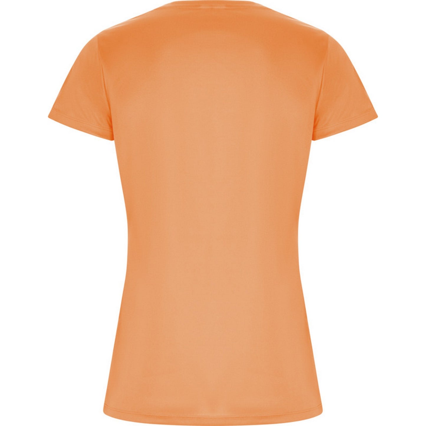Fluorescent Orange - Back - Roly Womens-Ladies Imola Sports T-Shirt