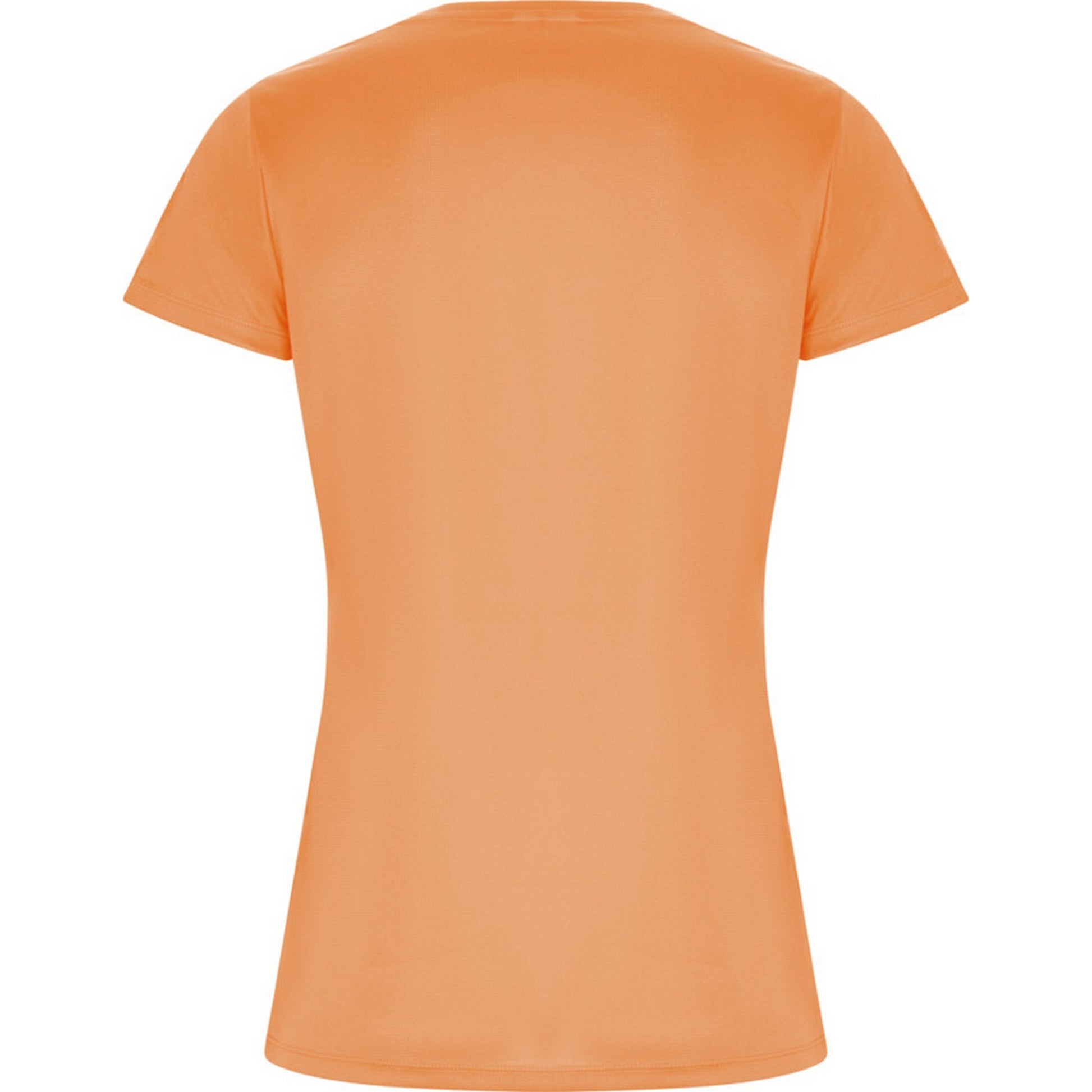 Fluorescent Orange - Back - Roly Womens-Ladies Imola Sports T-Shirt