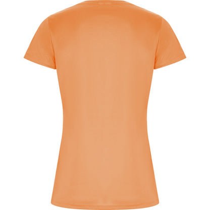Fluorescent Orange - Back - Roly Womens-Ladies Imola Sports T-Shirt