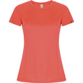 Fluorescent Coral - Front - Roly Womens-Ladies Imola Sports T-Shirt
