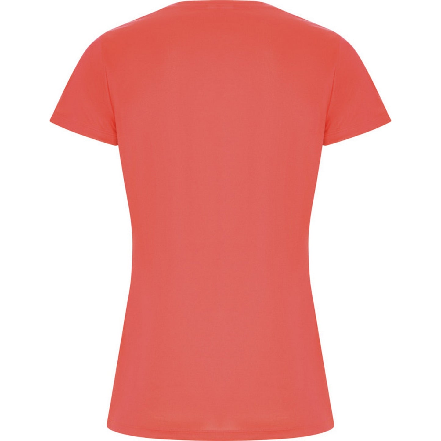 Fluorescent Coral - Back - Roly Womens-Ladies Imola Sports T-Shirt