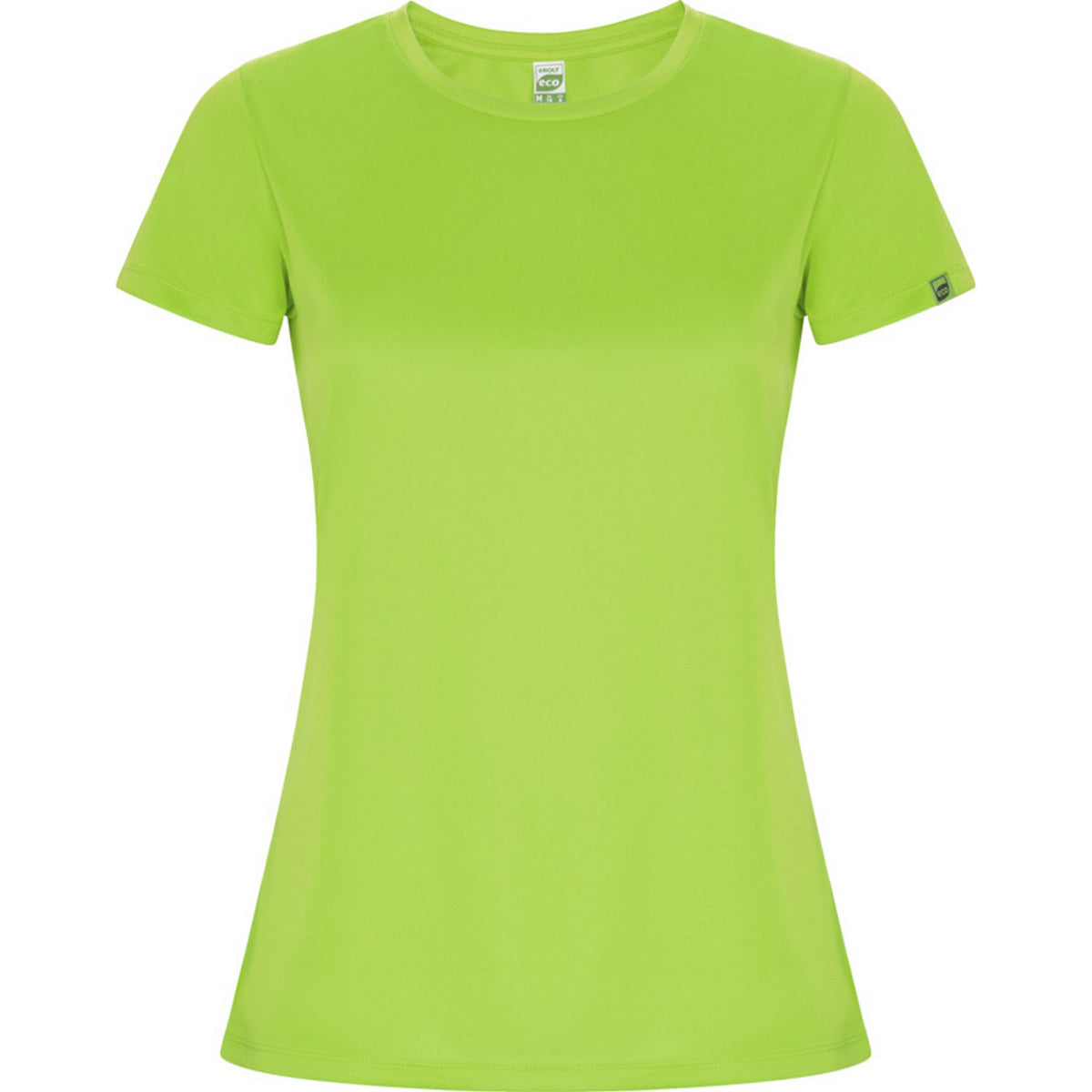 Fluorescent Green - Front - Roly Womens-Ladies Imola Sports T-Shirt