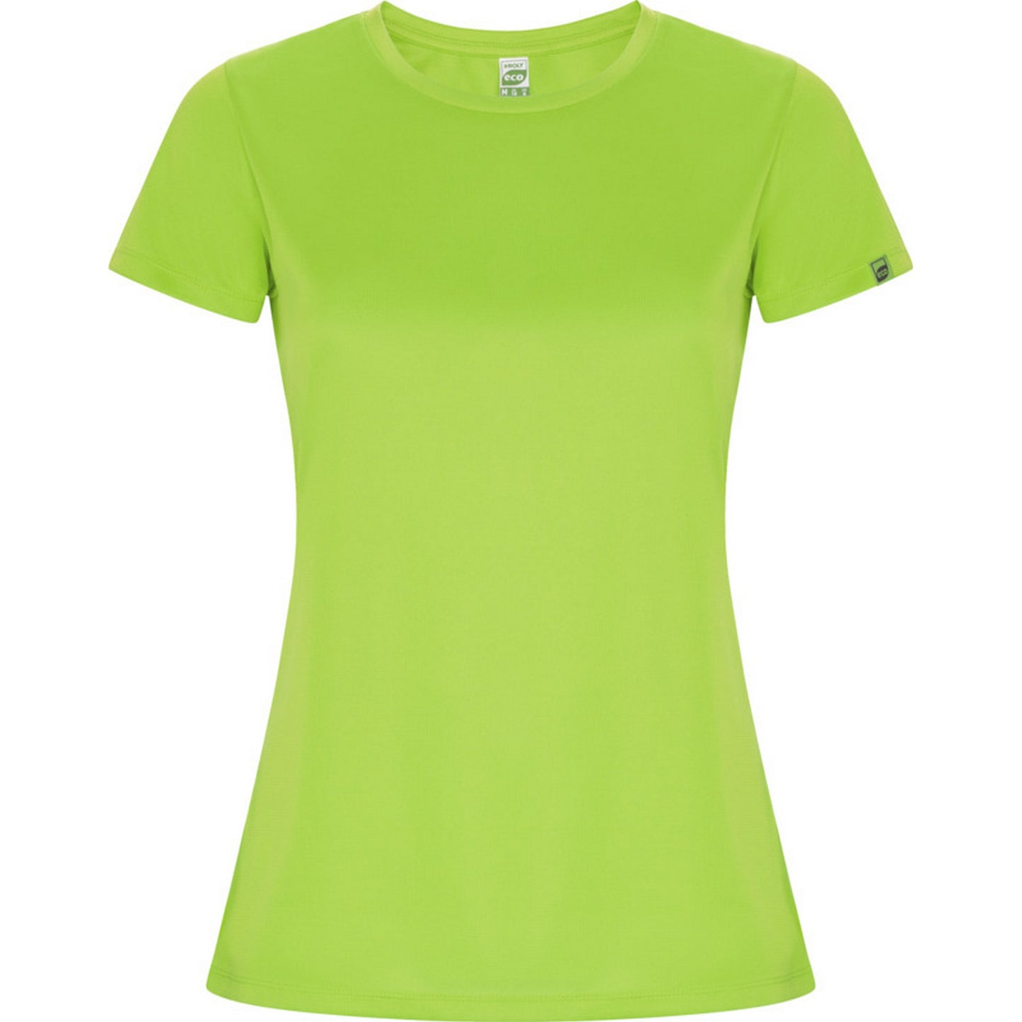 Fluorescent Green - Front - Roly Womens-Ladies Imola Sports T-Shirt
