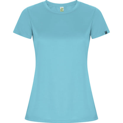 Turquoise - Front - Roly Womens-Ladies Imola Sports T-Shirt
