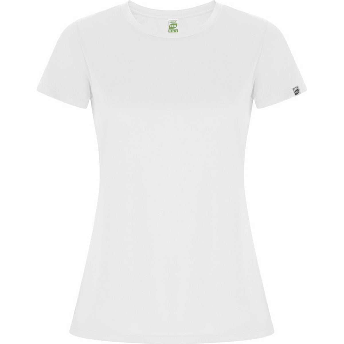 White - Front - Roly Womens-Ladies Imola Sports T-Shirt