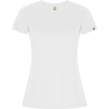 White - Front - Roly Womens-Ladies Imola Sports T-Shirt