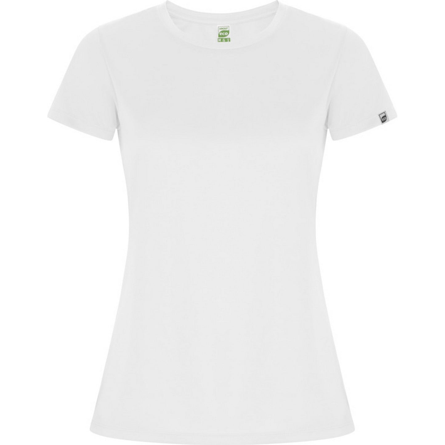 White - Front - Roly Womens-Ladies Imola Sports T-Shirt