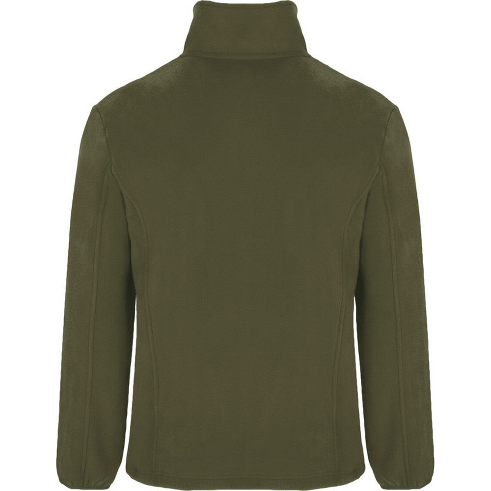 Pine Green - Back - Roly Mens Artic Full Zip Fleece Jacket