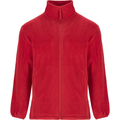 Red - Front - Roly Mens Artic Full Zip Fleece Jacket