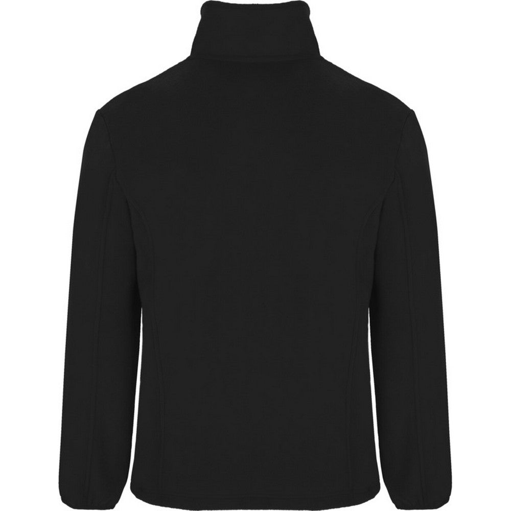 Solid Black - Back - Roly Mens Artic Full Zip Fleece Jacket