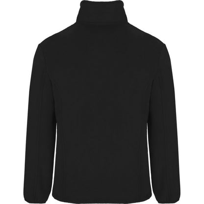 Solid Black - Back - Roly Mens Artic Full Zip Fleece Jacket