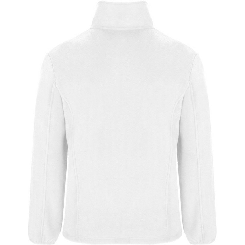 White - Back - Roly Mens Artic Full Zip Fleece Jacket