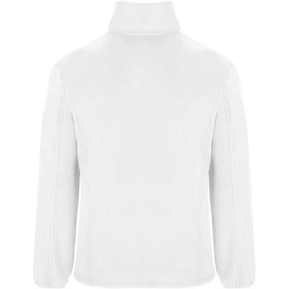 White - Back - Roly Mens Artic Full Zip Fleece Jacket