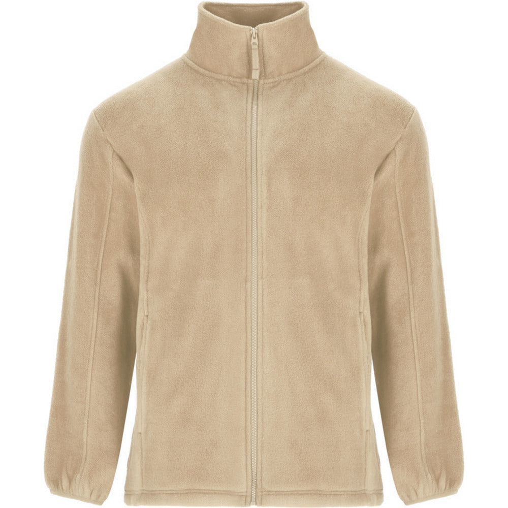 Sand - Front - Roly Mens Artic Full Zip Fleece Jacket