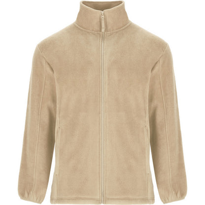 Sand - Front - Roly Mens Artic Full Zip Fleece Jacket