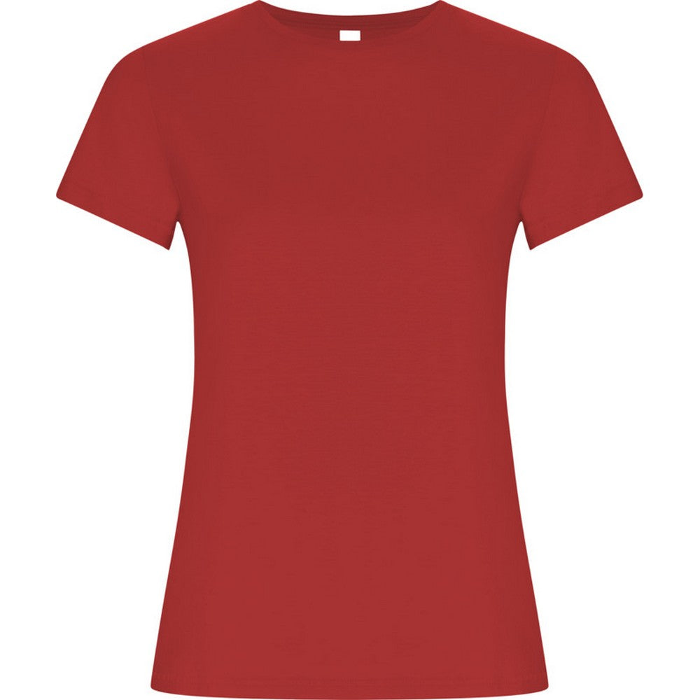 Red - Front - Roly Womens-Ladies Golden T-Shirt