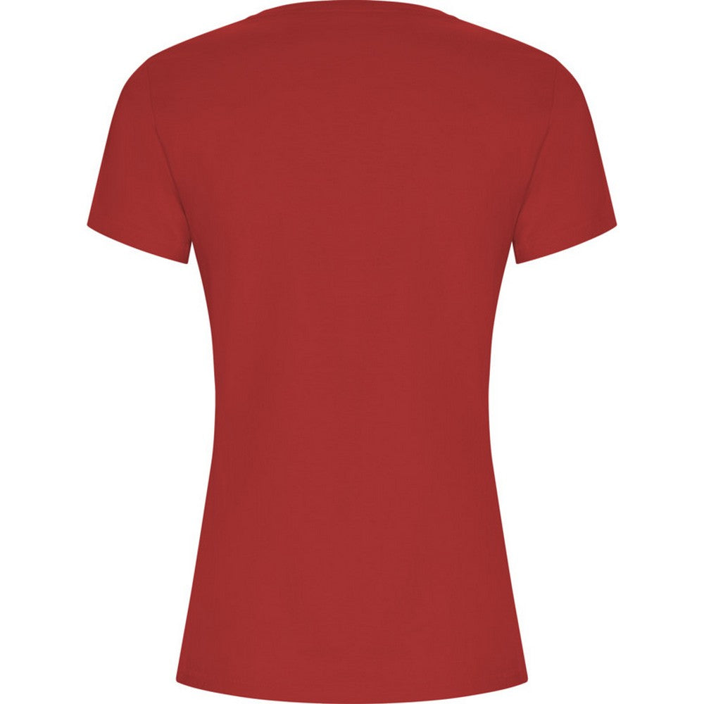 Red - Back - Roly Womens-Ladies Golden T-Shirt