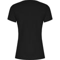 Solid Black - Back - Roly Womens-Ladies Golden T-Shirt