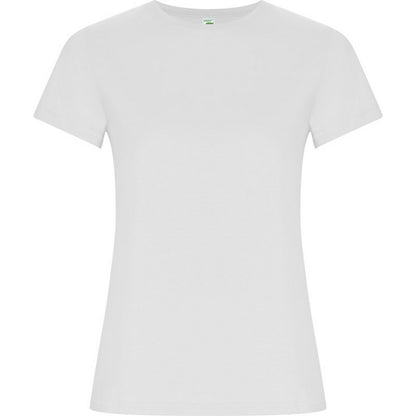 White - Front - Roly Womens-Ladies Golden T-Shirt