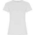 White - Front - Roly Womens-Ladies Golden T-Shirt